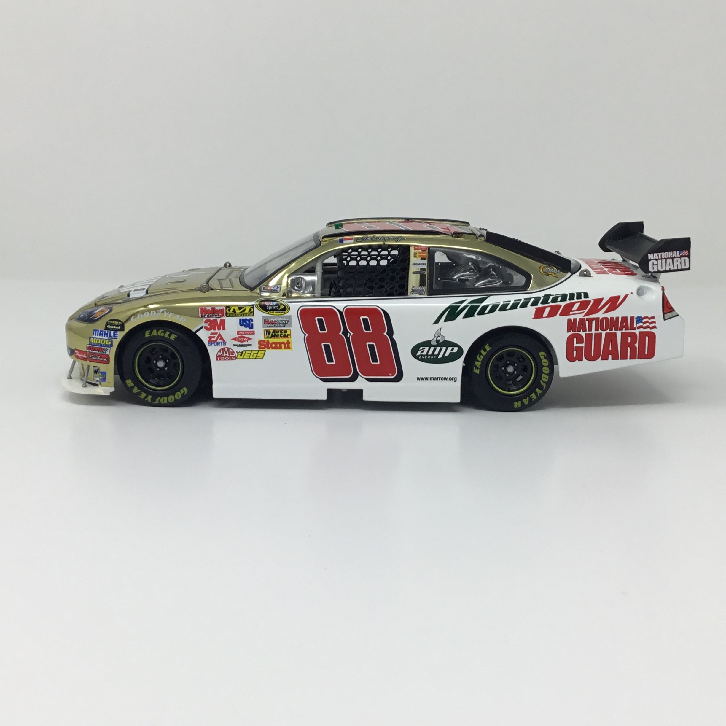 Dale Earnhardt Jr. 2009 Amp Energy / National Guard 1:24 Gold Chrome ...