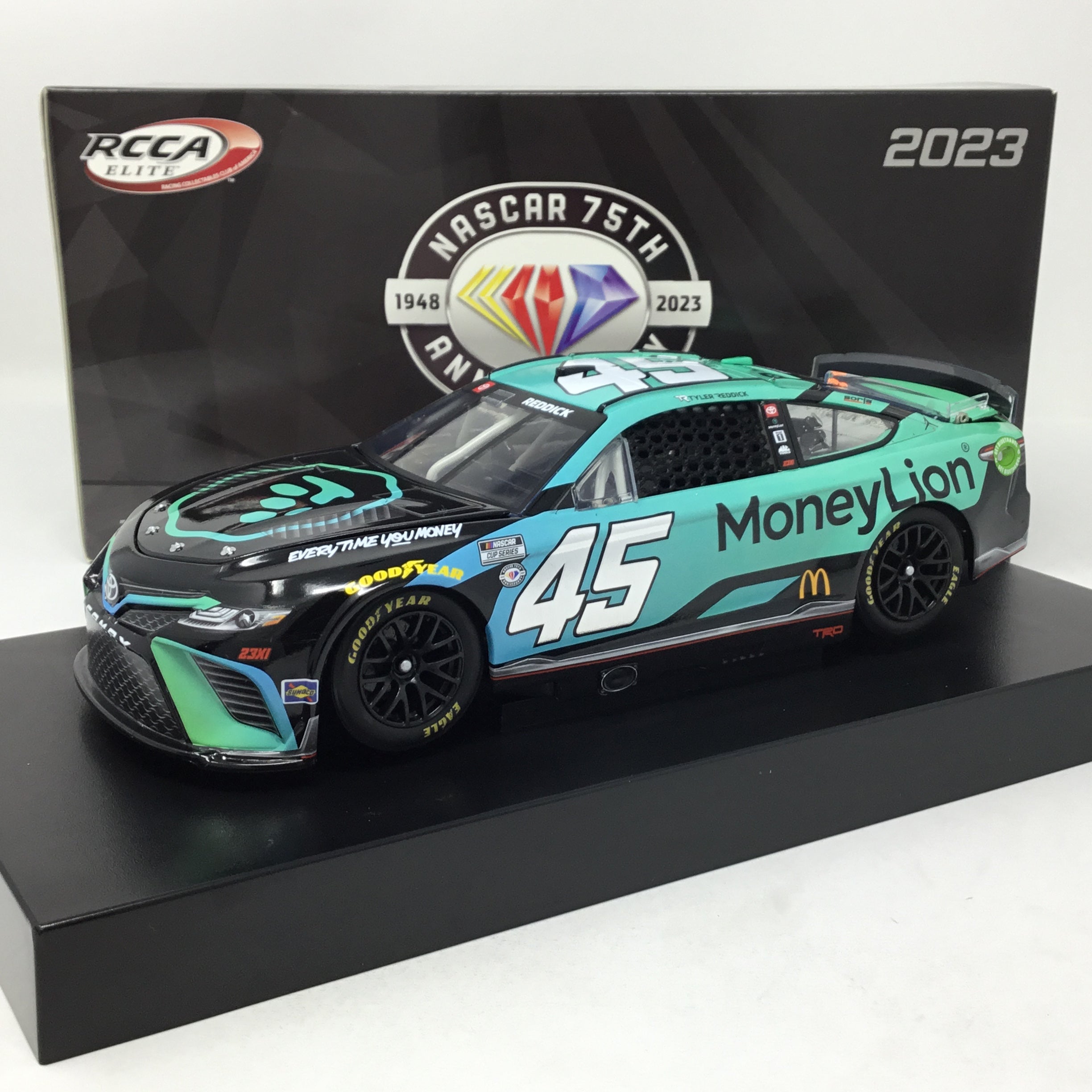 Tyler Reddick 2023 Money Lion Foil Number 1:24 Elite Diecast – Spoiler 