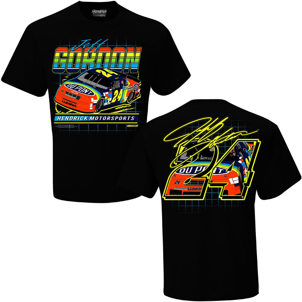 Jeff Gordon Adult 2-Spot DuPont Retro Tee – Spoiler Diecast